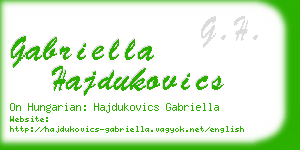 gabriella hajdukovics business card